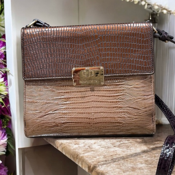 Brahmin Handbags - Brahmin Mimosa Textured Leather Crossbody - Like New Condition